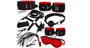 BDSM komplekt, Lelex, must, 18 tk hind ja info | BDSM ja fetish | kaup24.ee