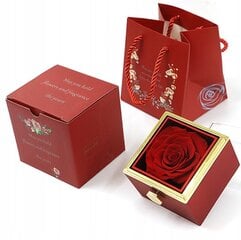 Вечная роза с подвеской во вращающейся коробке цена и информация | Другие оригинальные подарки | kaup24.ee