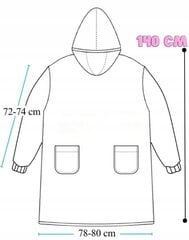 Длинный пуловер с капюшоном, серый цена и информация | Женские толстовки | kaup24.ee