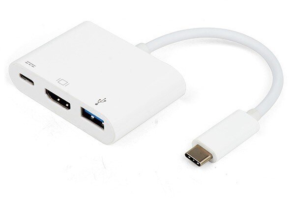 Vivanco adapter USB-C - HDMI 3in1, valge (34293) цена и информация | USB jagajad, adapterid | kaup24.ee