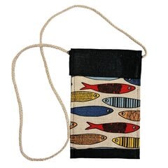 Linasest üleõlakott “Värvilised kalad” (11308) hind ja info | Naiste käekotid | kaup24.ee