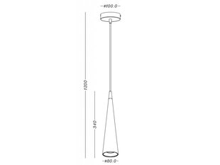 Подвесной светильник Evi, 8 см, черный 4410 цена и информация | Люстры | kaup24.ee