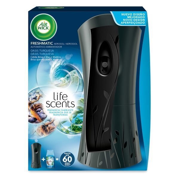 Õhuvärskendaja täitega Air Wick Freshmatic Life Scents Türkiis oaas, 250 ml цена и информация | Õhuvärskendajad | kaup24.ee