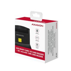 Axagon ID-kaardi lugeja 4in1 CRE-SM2 hind ja info | USB jagajad, adapterid | kaup24.ee