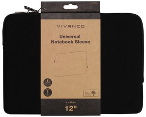 Vivanco сумка для ноутбука Ben 12", черная цена и информация | Рюкзаки, сумки, чехлы для компьютеров | kaup24.ee