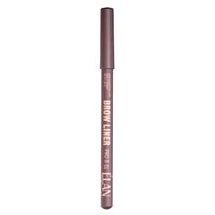 Пудровый карандаш для бровей ELAN Brow Liner Pro 01 MEDIUM BROWN AF-11601 цена и информация | Карандаши, краска для бровей | kaup24.ee