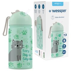 Laste joogipudel Wessper Activemax Kids 0,4 l kassimotiiviga цена и информация | Фляги для воды | kaup24.ee