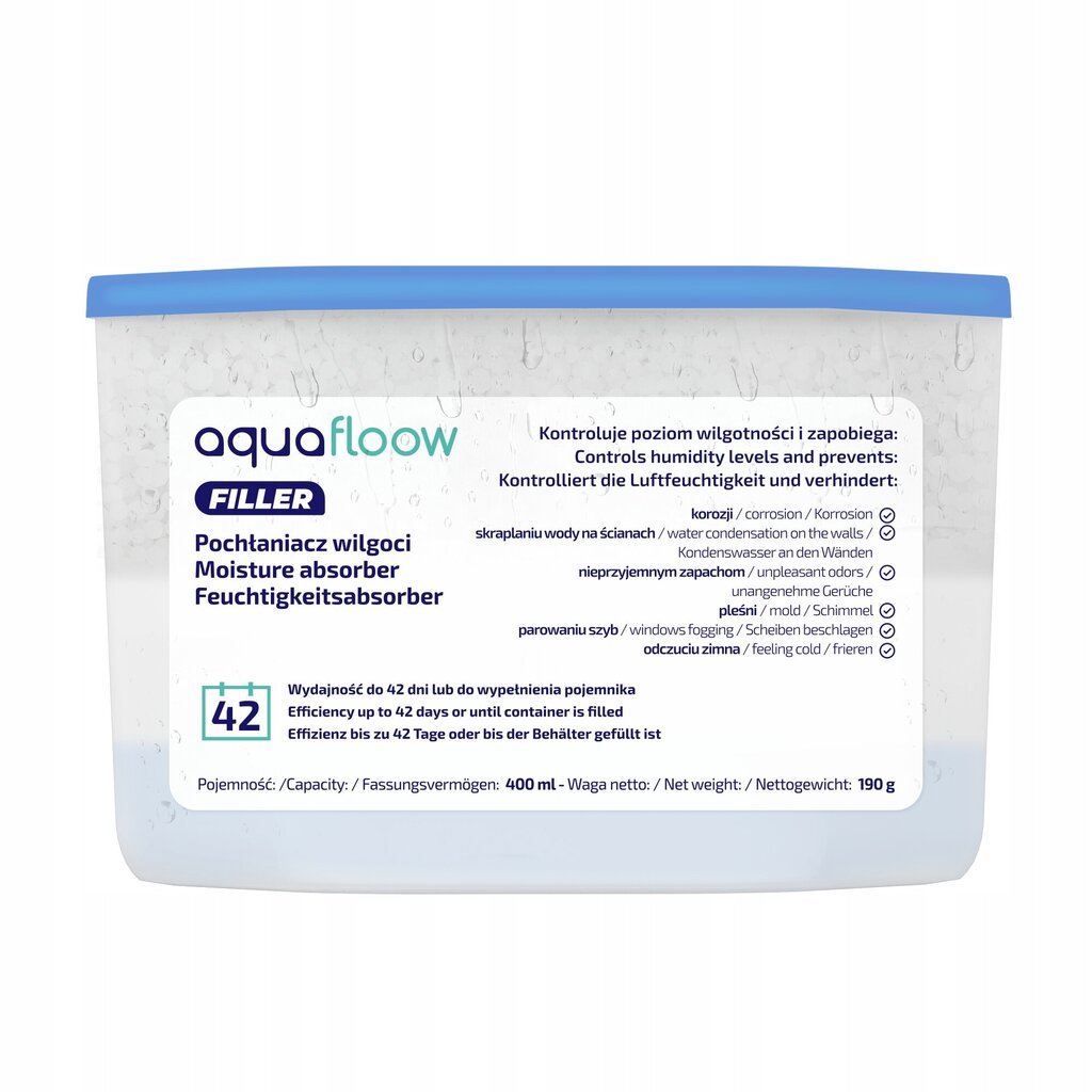 AquaFloow Refiller niiskuse absorbeerija 400 ml - lõhnatu hind ja info | Õhukuivatid | kaup24.ee