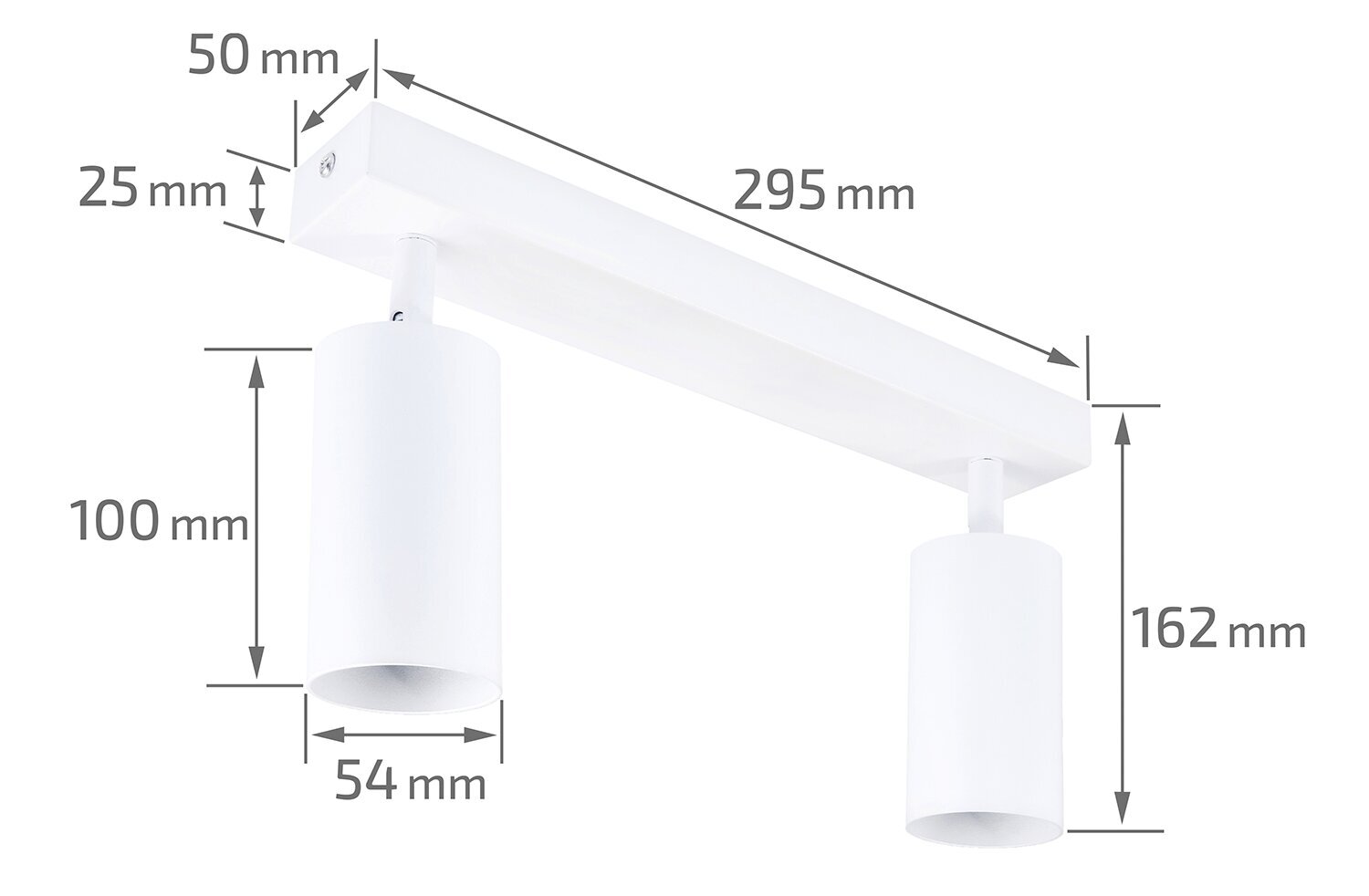 LED-pinnapealne halogeenvalgusti Viki L x2, valge hind ja info | Laelambid | kaup24.ee
