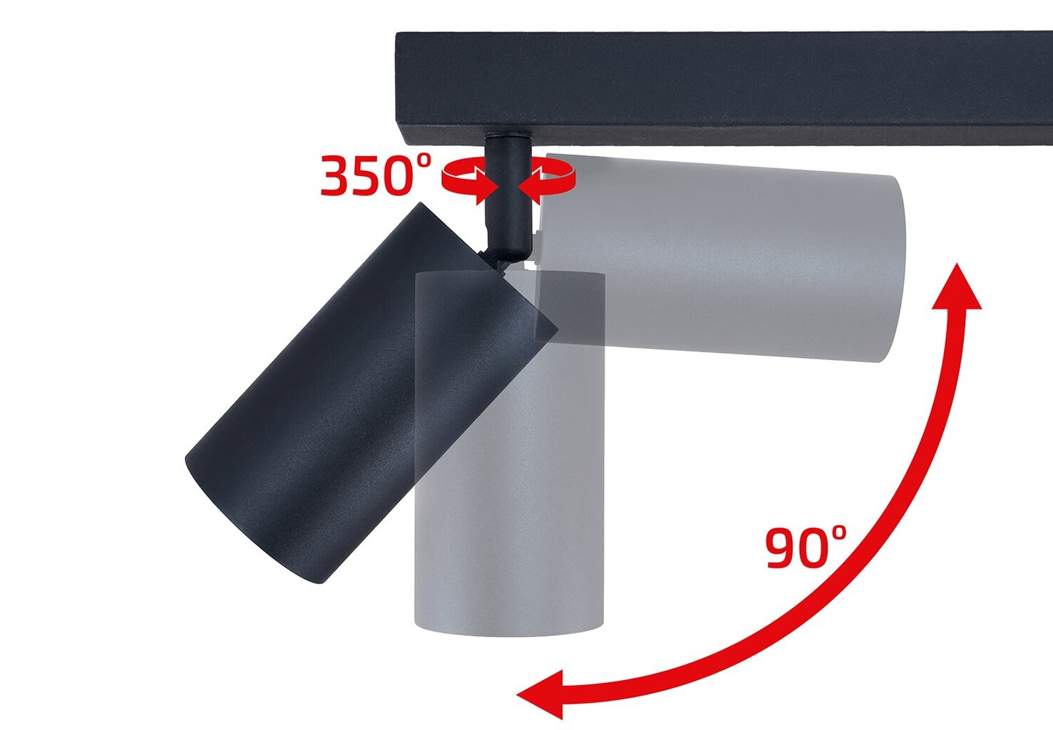 LED-pinnapealne halogeenvalgusti Viki L x8, must цена и информация | Laelambid | kaup24.ee