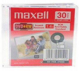 Maxell DVD+RW 1.4GB 4x 30 мин. Slim цена и информация | Виниловые пластинки, CD, DVD | kaup24.ee