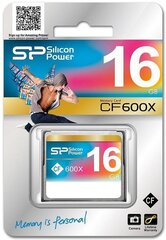 Silicon Power mälukaart CF 16GB 600x hind ja info | Mälupulgad | kaup24.ee