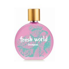 Tualettvesi Desigual Fresh World EDT naistele 100 ml hind ja info | Desigual Kosmeetika, parfüümid | kaup24.ee