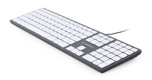 Juhtmega klaviatuur Gembird KB-MCH-02-BKW, ENG hind ja info | Klaviatuurid | kaup24.ee