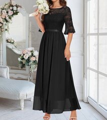 Длинное женское платье Wedtrend, черное цена и информация | Платья | kaup24.ee