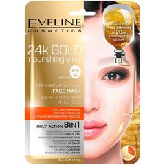 Värskendav näomask Eveline 24k Gold Nourishing Elixir 8in1 20 ml hind ja info | Näomaskid, silmamaskid | kaup24.ee