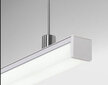 Pind/sisseehitatud anodeeritud alumiiniumprofiil mattklaasiga 1-2 rea LED-ribadele kipsplaadile, plaatidele, mööblile jne, 3m x 26mm x 23mm цена и информация | LED ribad | kaup24.ee