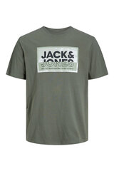 Jack & Jones T-särk meestele 12253442AGAVEGREEN-M, roheline цена и информация | Мужские футболки | kaup24.ee