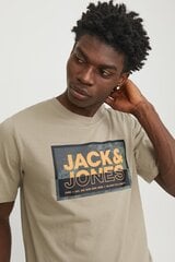 Jack & Jones мужская футболка, песочный цена и информация | Мужские футболки | kaup24.ee