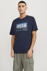 Jack & Jones мужская футболка, синий цена и информация | Meeste T-särgid | kaup24.ee