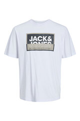 Jack & Jones T-särk meestele 12253442WHITE-M цена и информация | Мужские футболки | kaup24.ee