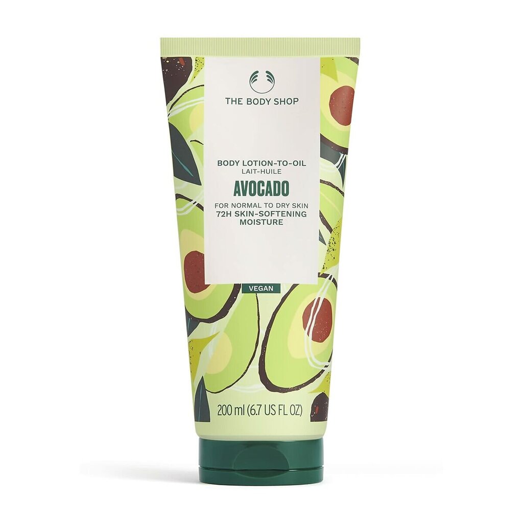 Niisutav kehakreem The Body Shop Avocado, 200 ml hind ja info | Kehakreemid, losjoonid | kaup24.ee