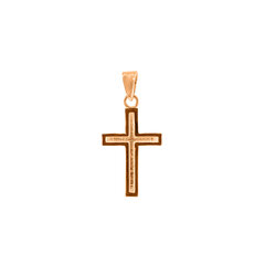 Золотой крестик 585, ZKUK0004, 0.74 г цена и информация | Украшения на шею | kaup24.ee