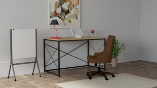 Стол Asir, 121х72х60 см, бежевый/черный цена и информация | Компьютерные, письменные столы | kaup24.ee