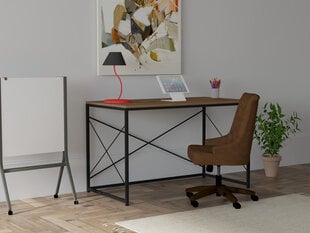 Laud Asir, 121x72x60 cm, pruun/must hind ja info | Arvutilauad, kirjutuslauad | kaup24.ee