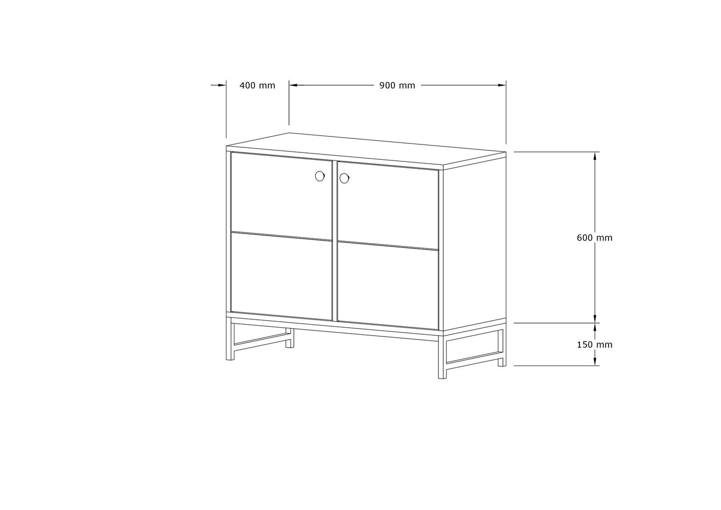 Konsoollaud Asir, 90x75x40 cm, beež/must hind ja info | Konsoollauad | kaup24.ee