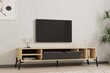 TV alus Asir, 160x36x40 cm, beež/hall цена и информация | TV alused | kaup24.ee