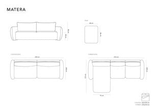 Tumba Cosmopolitan Design Matera, oranž hind ja info | Kott-toolid, tumbad, järid | kaup24.ee