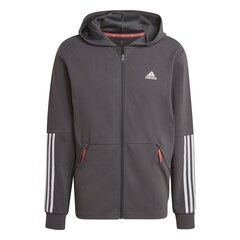 Pusa meestele Adidas Motion FZ Hood, hall hind ja info | Meeste pusad | kaup24.ee