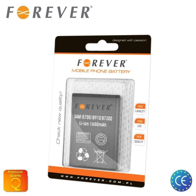 Aku Forever / Samsung S8500 S8530 i5700 Li-Ion 1650 mAh hind ja info | Mobiiltelefonide akud | kaup24.ee