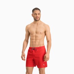 Ujumispüksid meestele Puma Medium Swim, punane hind ja info | Ujumispüksid, shortsid | kaup24.ee