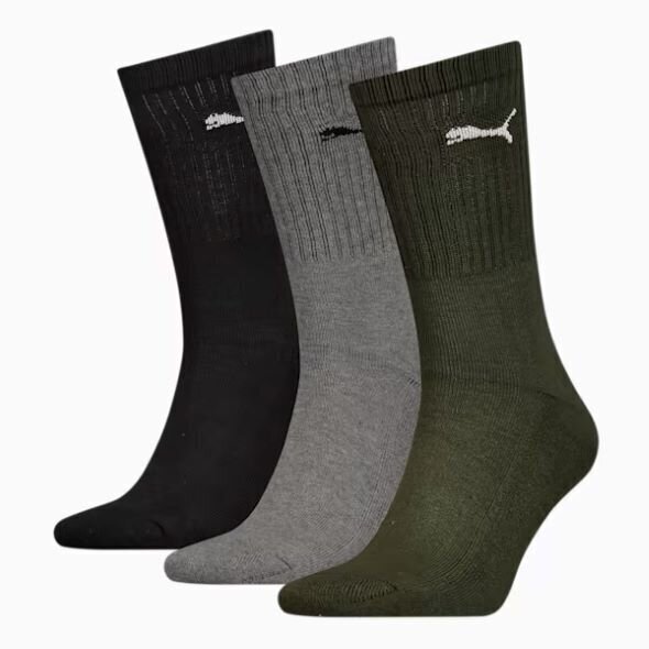 Sokid meestele Puma, erinevat värvi, 3 paari hind ja info | Meeste sokid | kaup24.ee