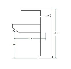 Valamusegisti Besco Modern II Black mat hind ja info | Vannitoa segistid | kaup24.ee