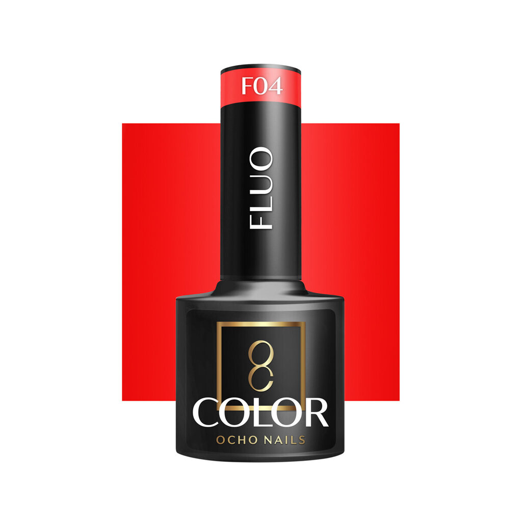 Ocho nails fluo hybrid, f04 -5 g hind ja info | Küünelakid, küünetugevdajad | kaup24.ee