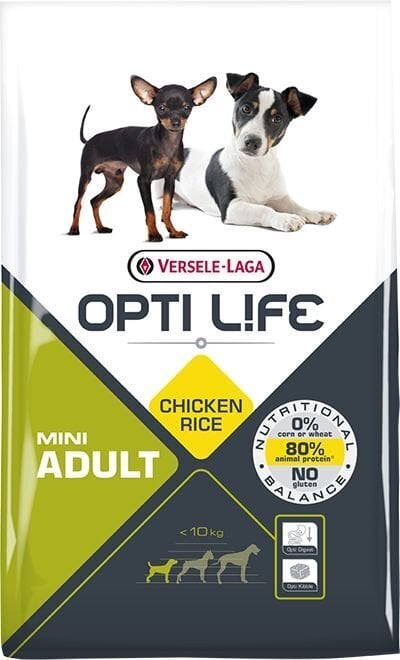 Versele-Laga Opti Life Adult Mini täiskasvanud väikest tõugu koertele koos kanaga, 7,5 kg цена и информация | Kuivtoit koertele | kaup24.ee