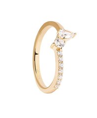 PDPAOLA Красивое позолоченное кольцо с цирконами Ava Essentials AN01-863 цена и информация | Кольцо | kaup24.ee