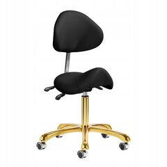 Косметический стул GOLD черный цена и информация | Мебель для салонов красоты | kaup24.ee
