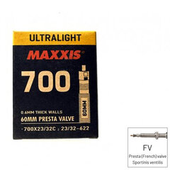 Камера для велопокрышки Maxxis Welter 700x23/32 GAL-FV60 цена и информация | Покрышки, шины для велосипеда | kaup24.ee