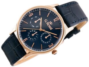 часы g. rossi - 10737a-6f3 (zg258f) синий/r.g. + коробка цена и информация | Мужские часы | kaup24.ee