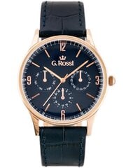 часы g. rossi - 10737a-6f3 (zg258f) синий/r.g. + коробка цена и информация | Мужские часы | kaup24.ee