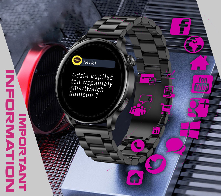 Nutikell Rubicon rnce81 (sr045c) hind ja info | Nutikellad (smartwatch) | kaup24.ee