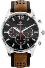 мужские часы-хронограф perfect ch01l (zp354h) + коробка цена и информация | Мужские часы | kaup24.ee