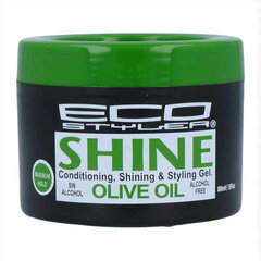 Juuksevaha Eco Styler Shine Gel Olive Oil, 89 ml hind ja info | Viimistlusvahendid juustele | kaup24.ee