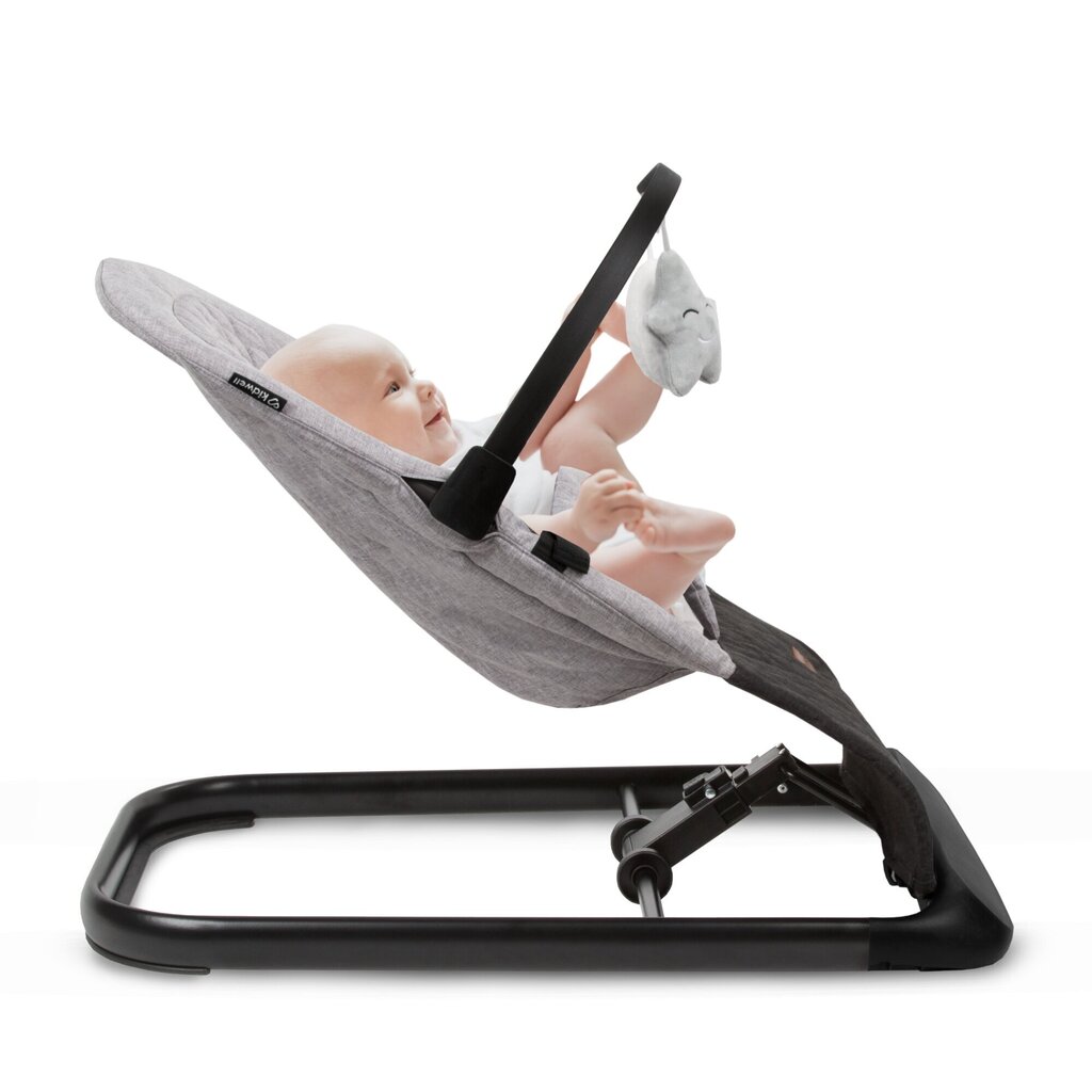 Lamamistool Kidwell Laro, grey/black hind ja info | Beebi lamamistoolid | kaup24.ee