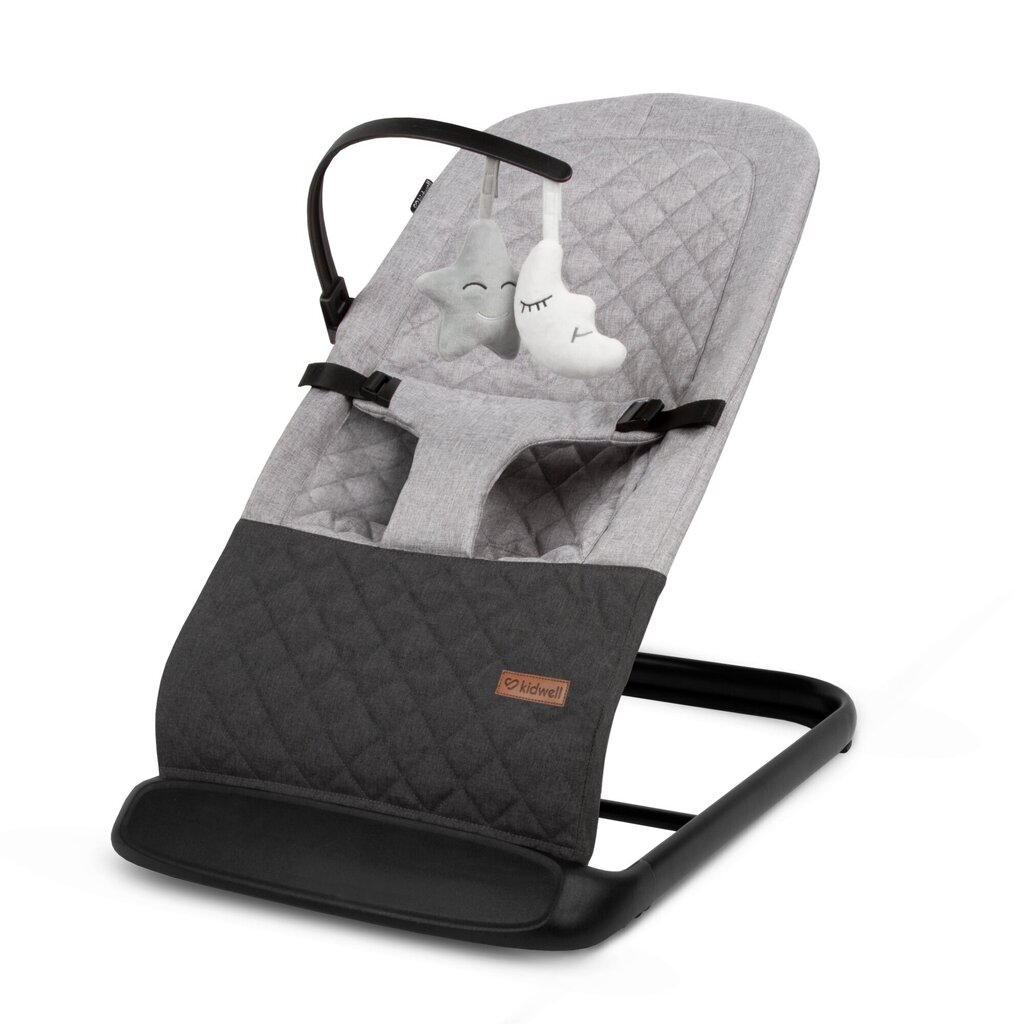 Lamamistool Kidwell Laro, grey/black цена и информация | Beebi lamamistoolid | kaup24.ee