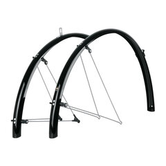 Комплект брызговиков SKS BLUEMELS SHINY, 60 мм, 28" (черные) цена и информация | Крылья для велосипеда | kaup24.ee